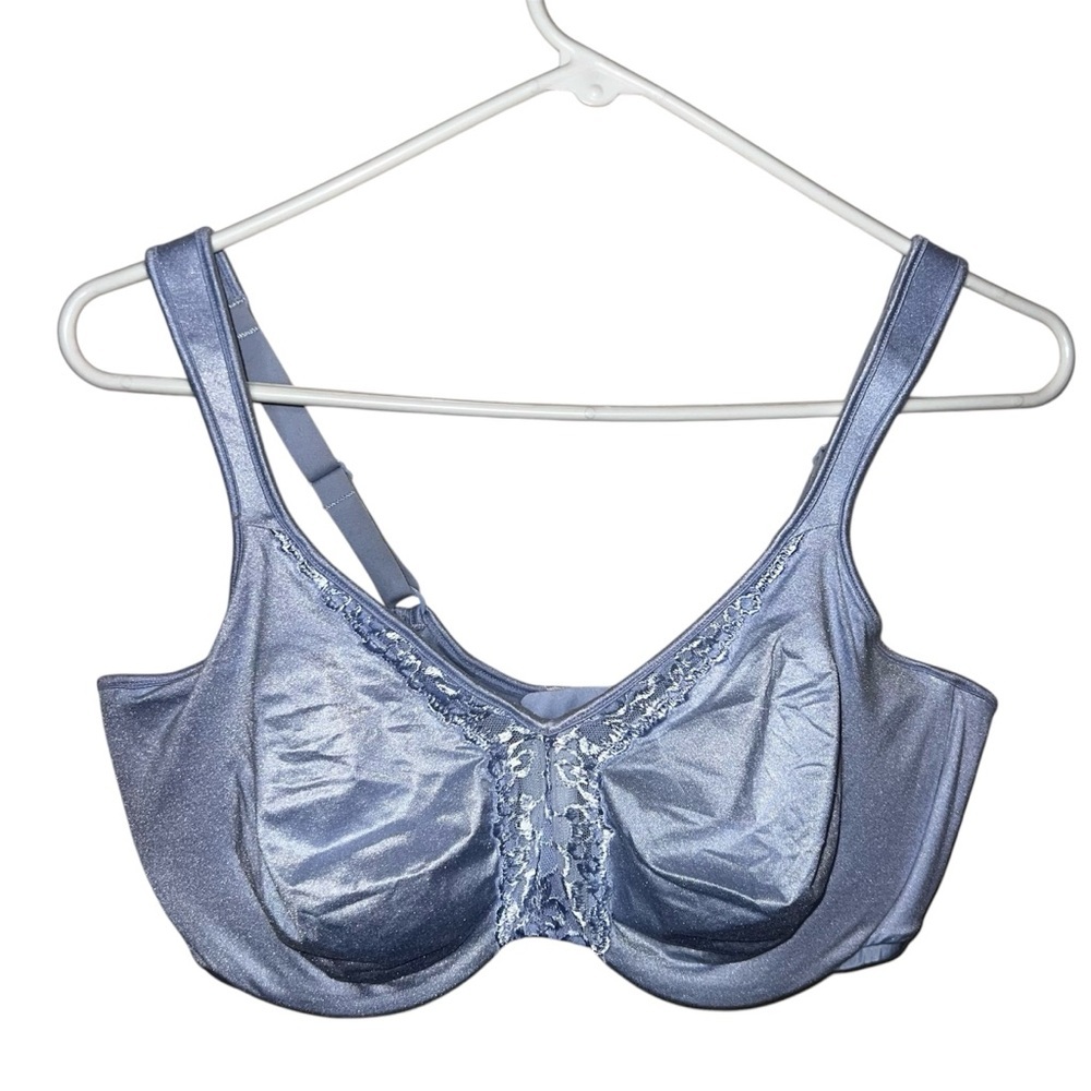 NWT Lilyette Wired Minimizer Bra Periwinkle Blue
Size 42D